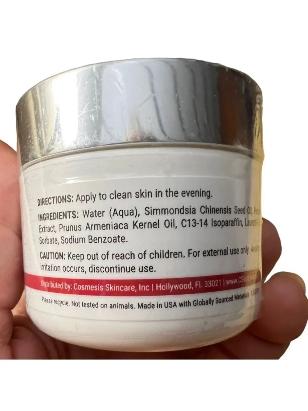 Cosmesis Skincare Tepezcohuite Night Cream 2 fl oz NIB